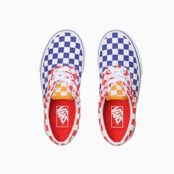Van’s Era Tri-Checkerboard Kids Sneakers (NWT) - Picture 2 of 11